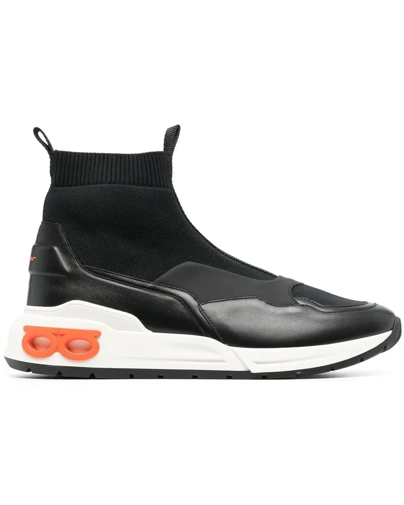 Ferragamo Gancini Sock-Sneakers - Schwarz Schwarz