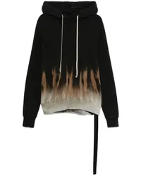 DRKSHDW by Rick Owens Hoodie mit Batik-Print Schwarz