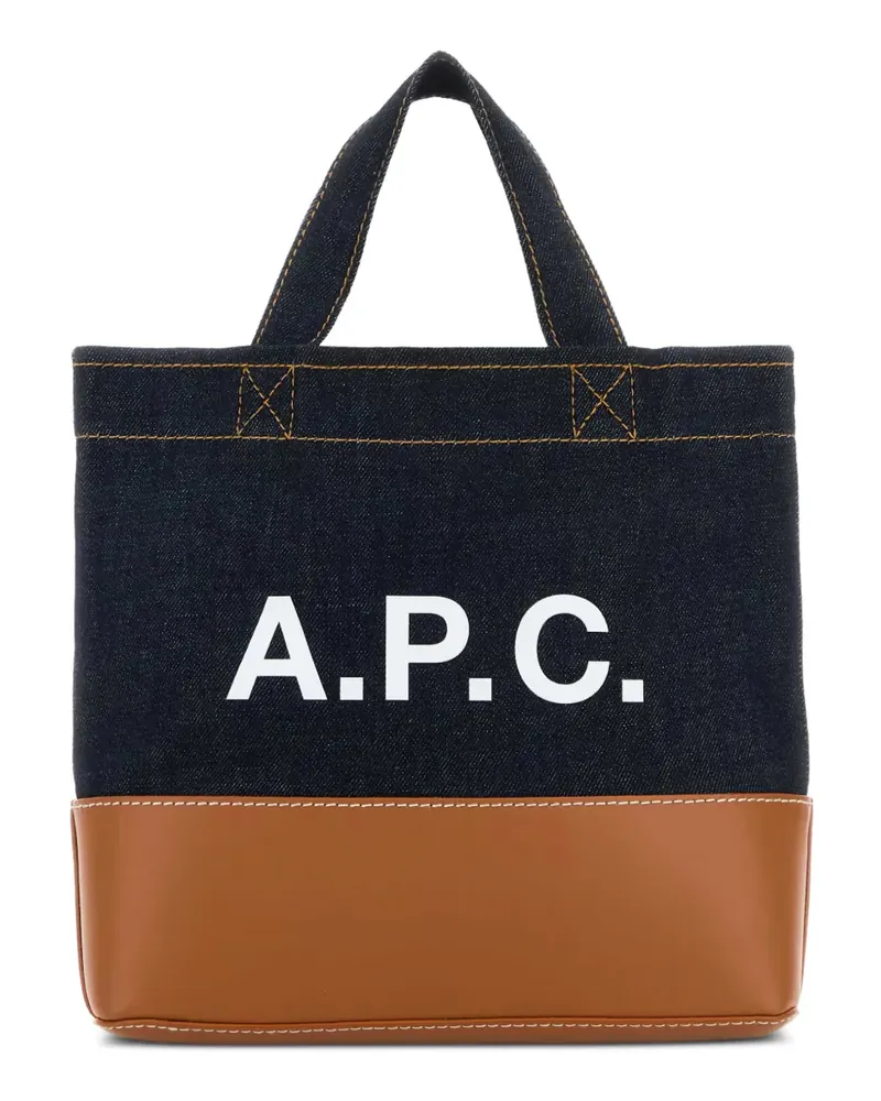 A.P.C. Mini Axel Tote Bag - Blau Blau