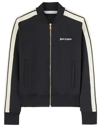 Palm Angels Bomberjacke mit Logo-Print Schwarz