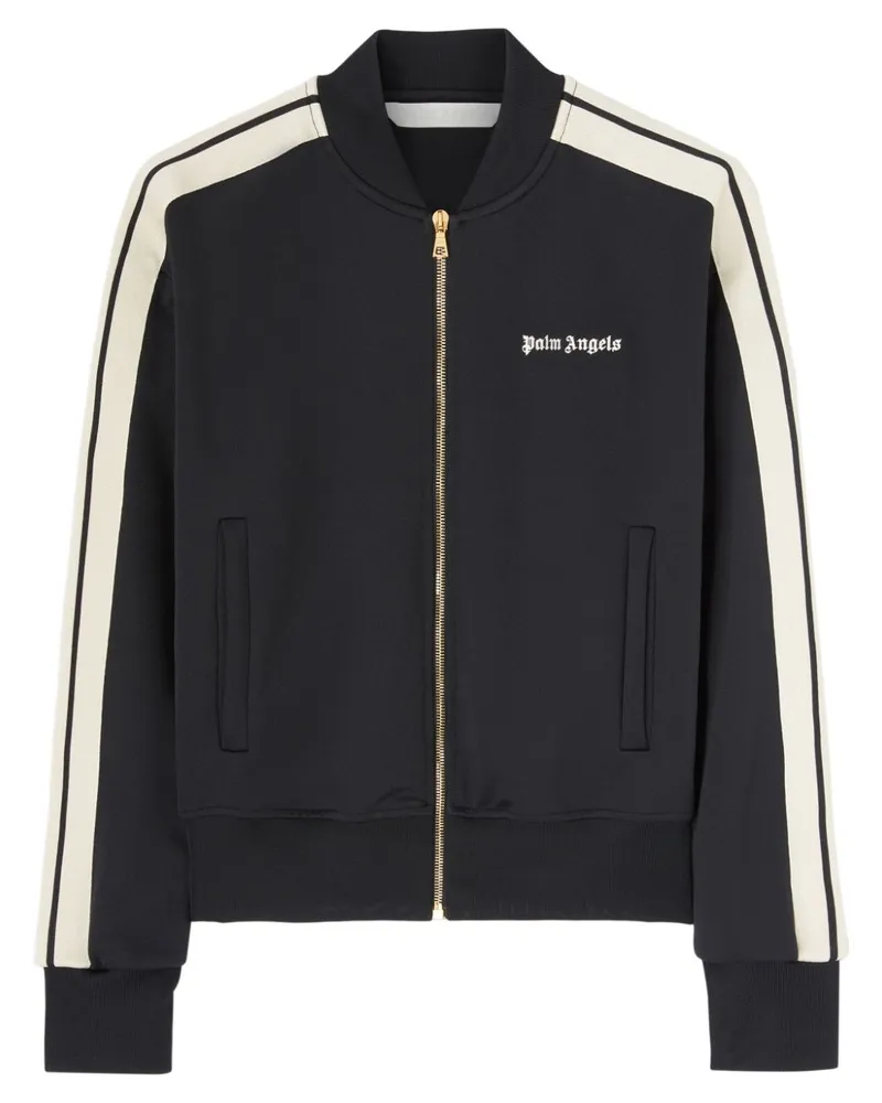 Palm Angels Bomberjacke mit Logo-Print - Schwarz Schwarz