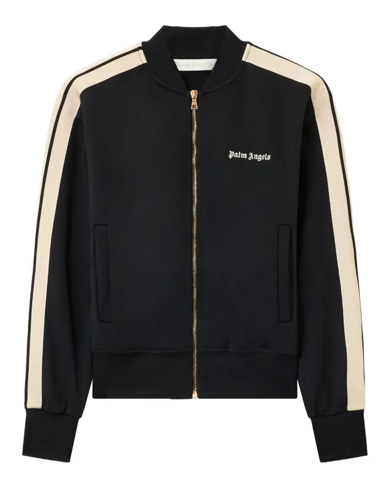 Palm Angels Bomberjacke mit Logo-Print - Schwarz Schwarz