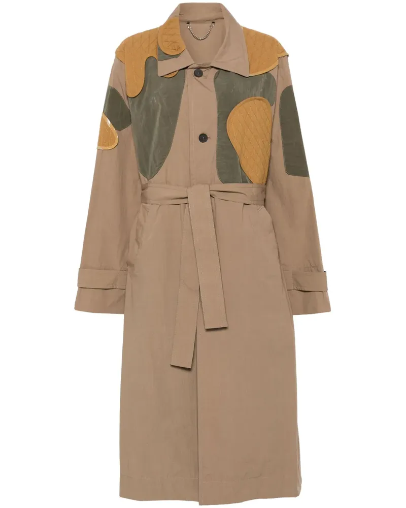 Craig Green Trenchcoat mit Patch-Detail - Nude Nude