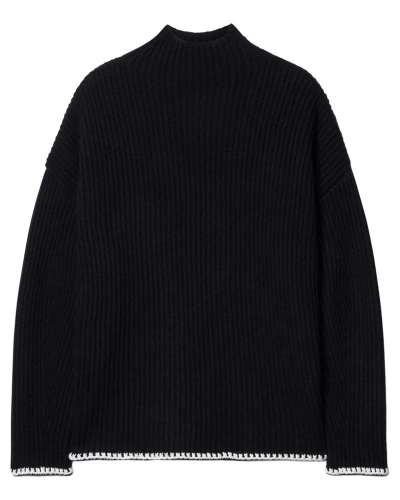 OFF-WHITE Pullover mit Logo-Stickerei - Schwarz Schwarz