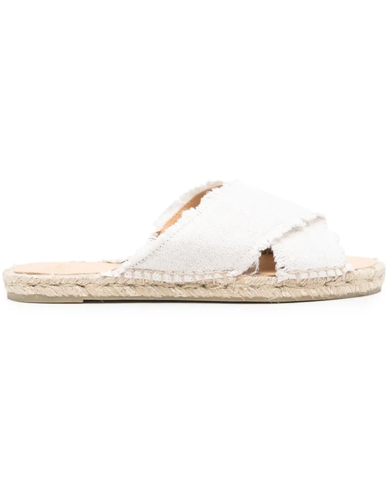 Castañer Flache Palmera Espadrilles - Weiß Weiß