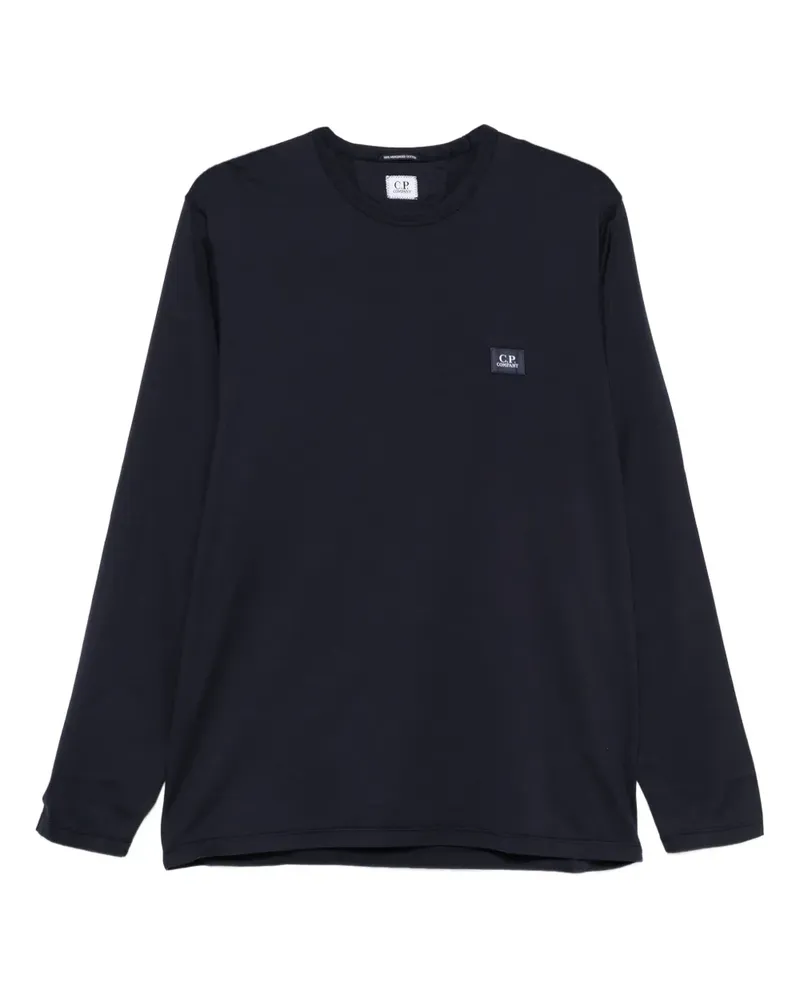 C.P. Company logo-patch sweater - Blau Blau