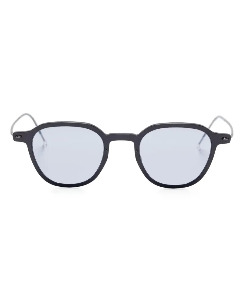 Lindberg Runde 8348 Sonnenbrille aus Titan - Schwarz Schwarz