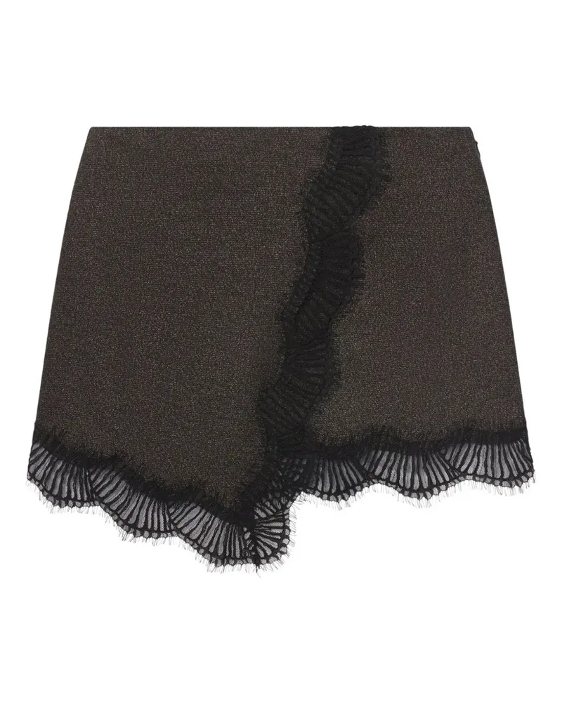 A.L.C. Sophia lace-trim mini skirt - Braun Braun