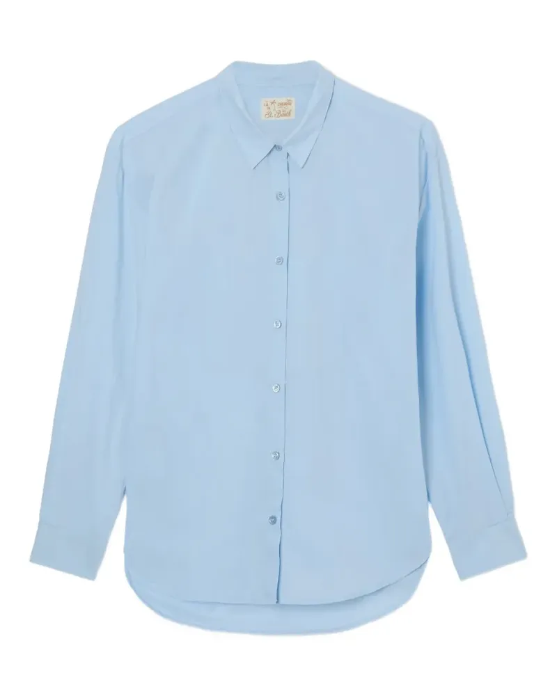 MC2 Saint Barth Brigitte Hello Kitty Popeline-Hemd mit Stickerei - Blau Blau