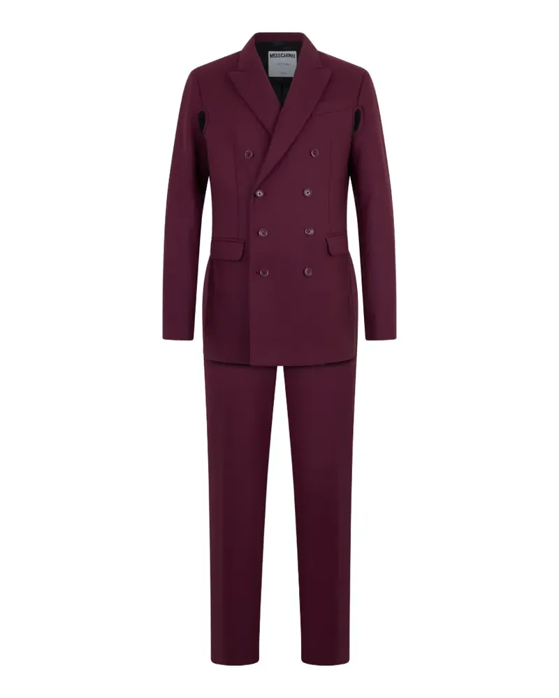 Moschino double-breasted cut-out suit - Rot Rot