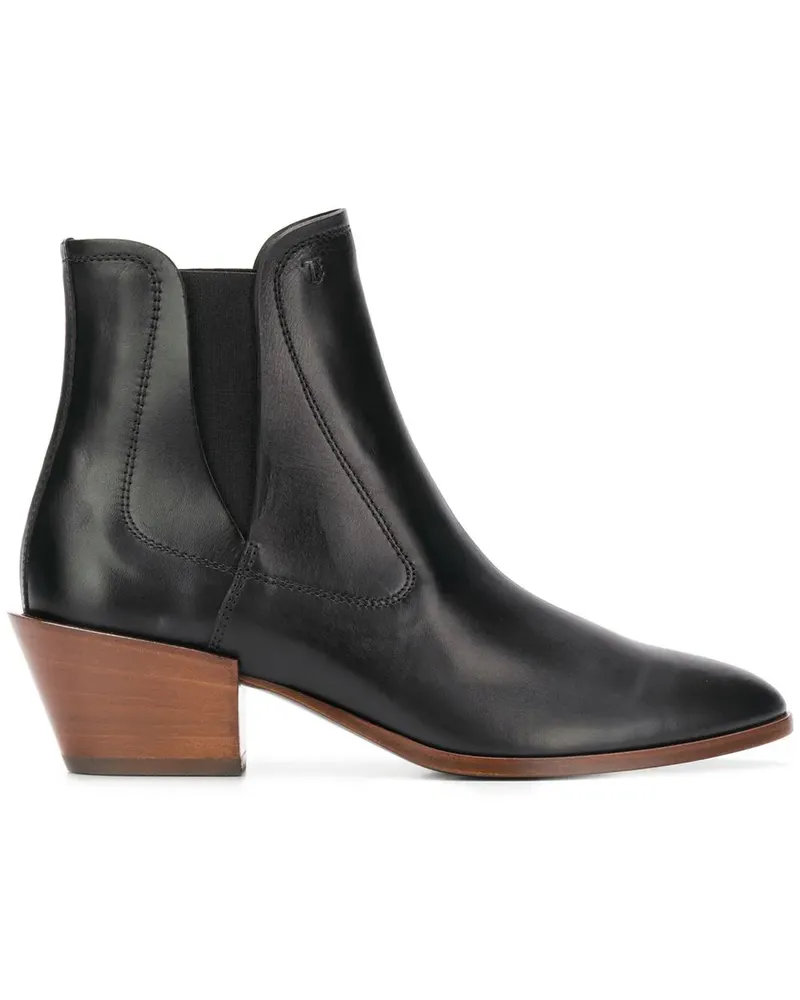 TOD'S Stiefeletten mit spitzer Kappe - Schwarz Schwarz