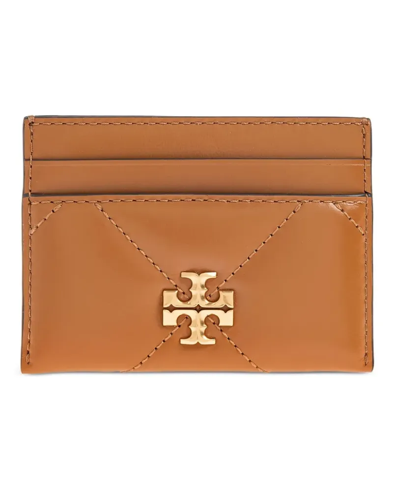 Tory Burch Kira Kartenetui mit gestepptem Logo - Braun Braun