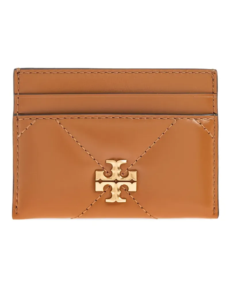 Tory Burch Kira Kartenetui mit gestepptem Logo - Braun Braun