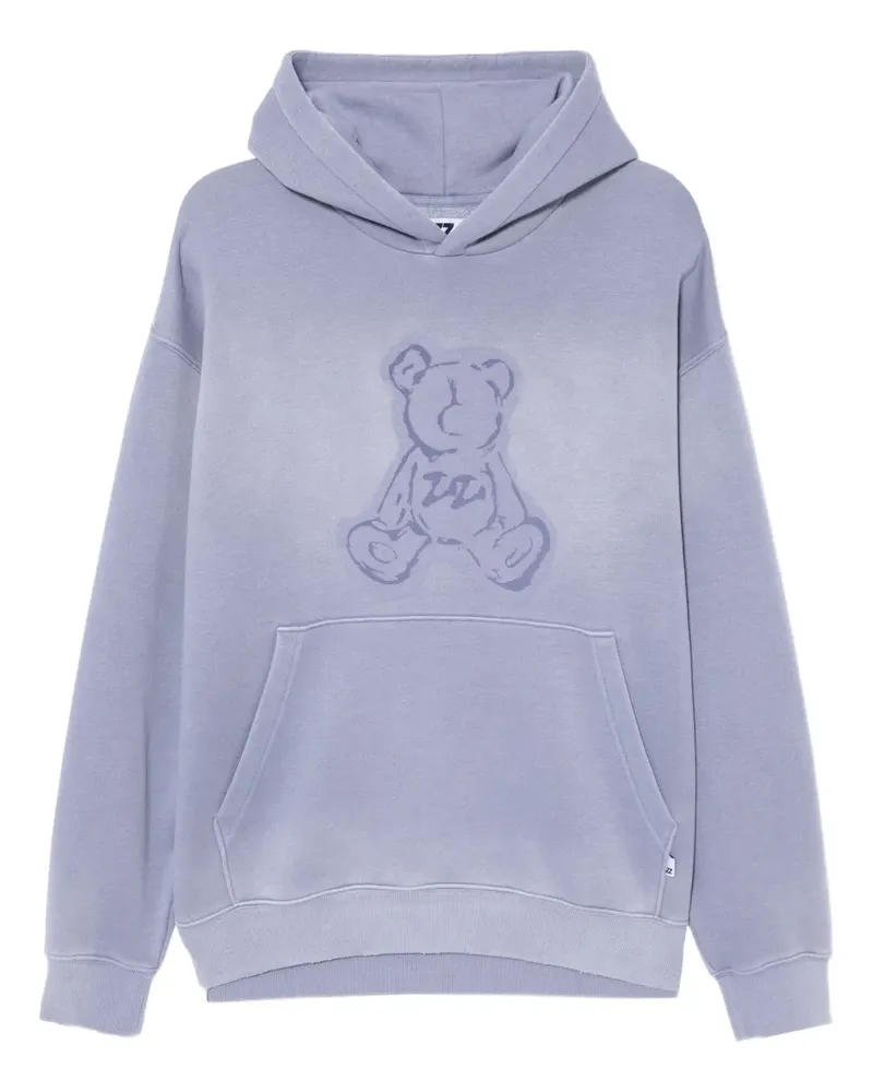 Izzue Hoodie mit grafischem Print - Violett Violett