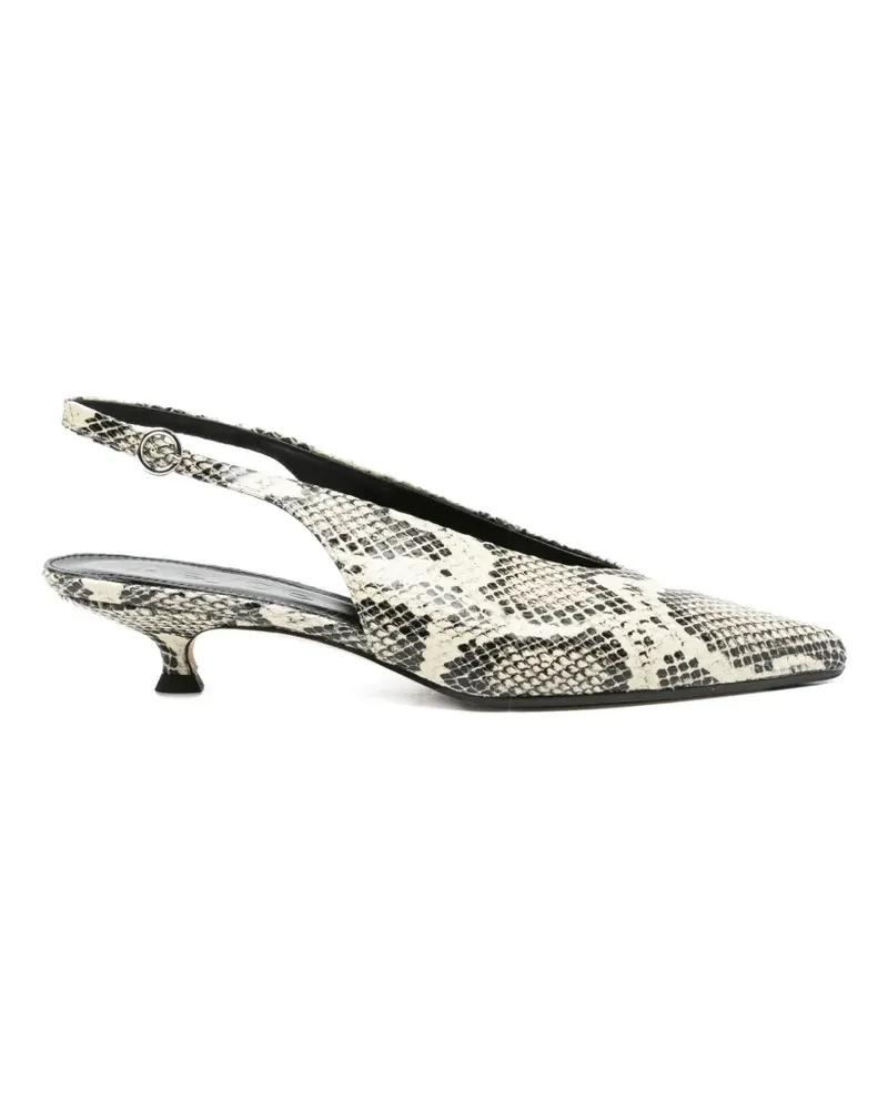 aeyde Camila snake-print pumps - Nude Nude