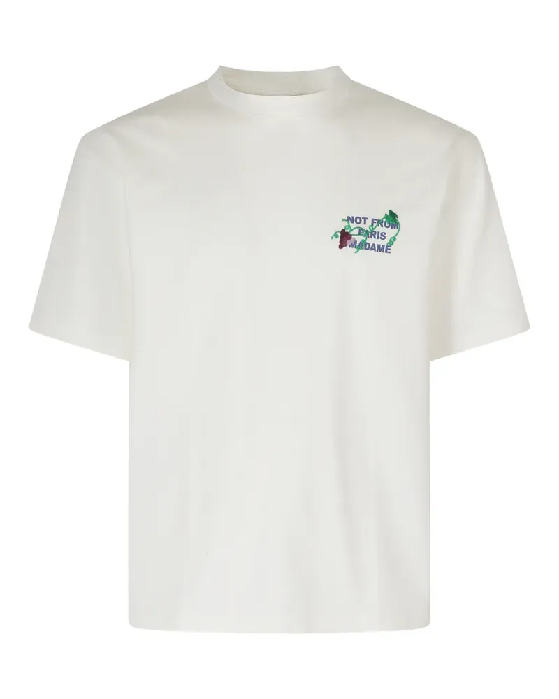 Drôle de Monsieur Not From Paris Madame T-shirt - Weiß Weiß