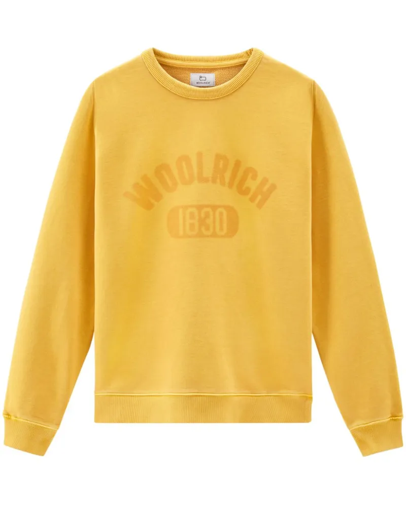Woolrich Sweatshirt mit Logo-Print - Gelb Gelb
