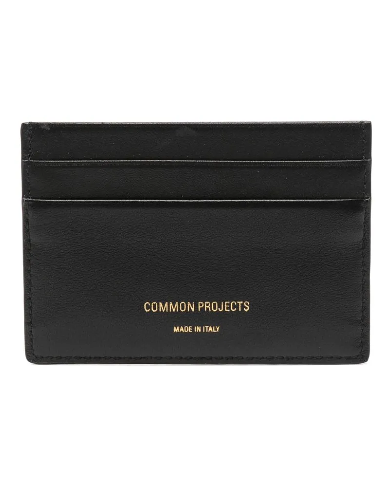 Common Projects Kartenetui mit Logo - Schwarz Schwarz
