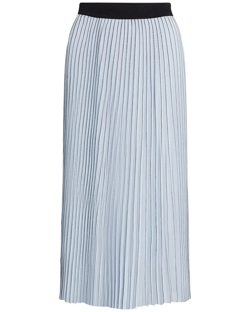 Karl Lagerfeld Midirock mit Falten - Blau Blau