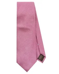 Canali Seidenkrawatte mit Jacquardmuster Rosa