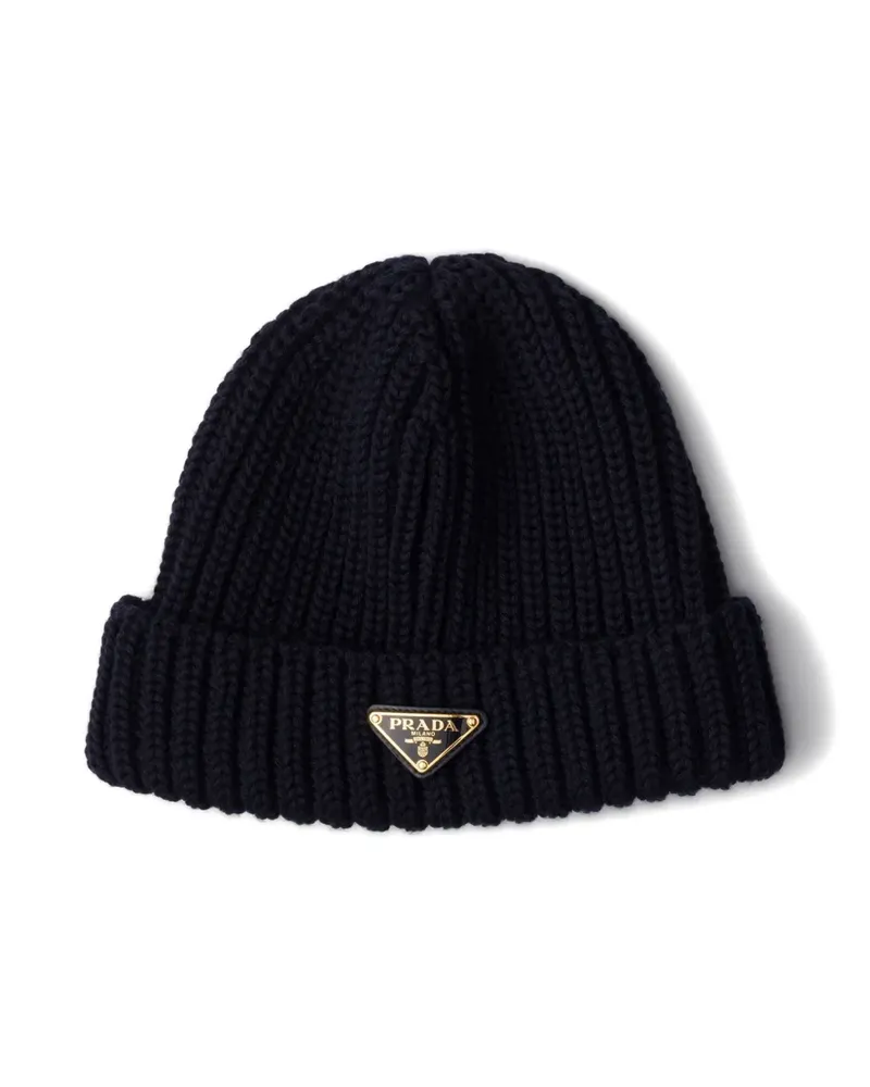 Prada Klassische Beanie - Blau Blau