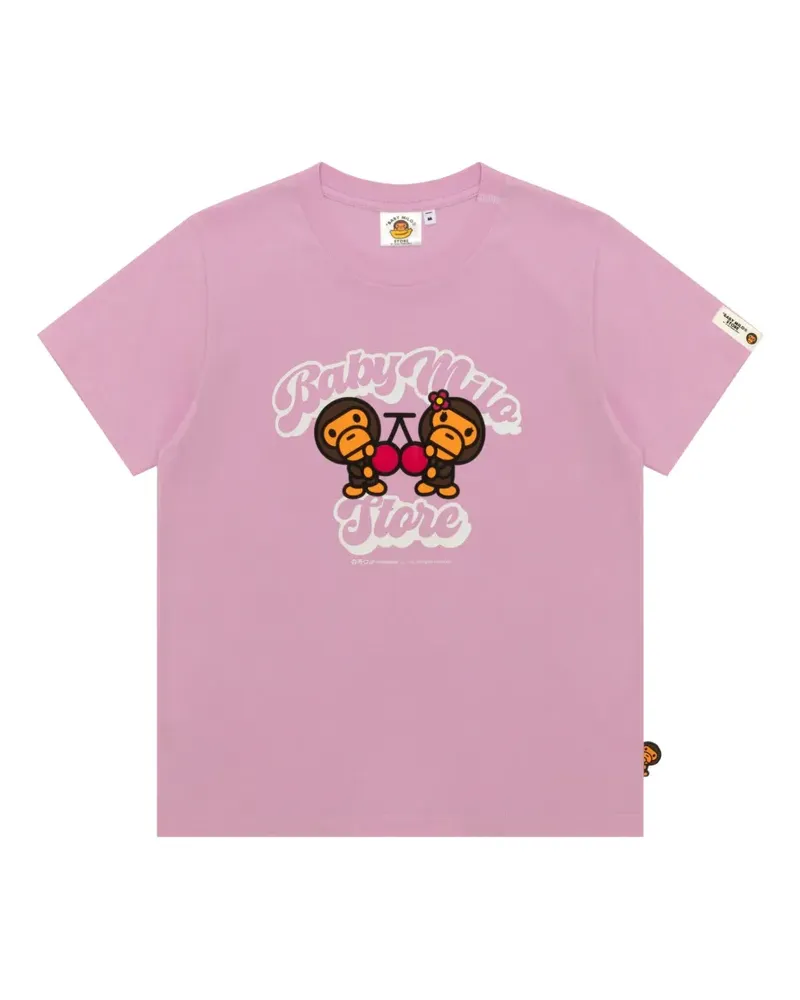 BAPE graphic-print T-shirt - Rosa Rosa