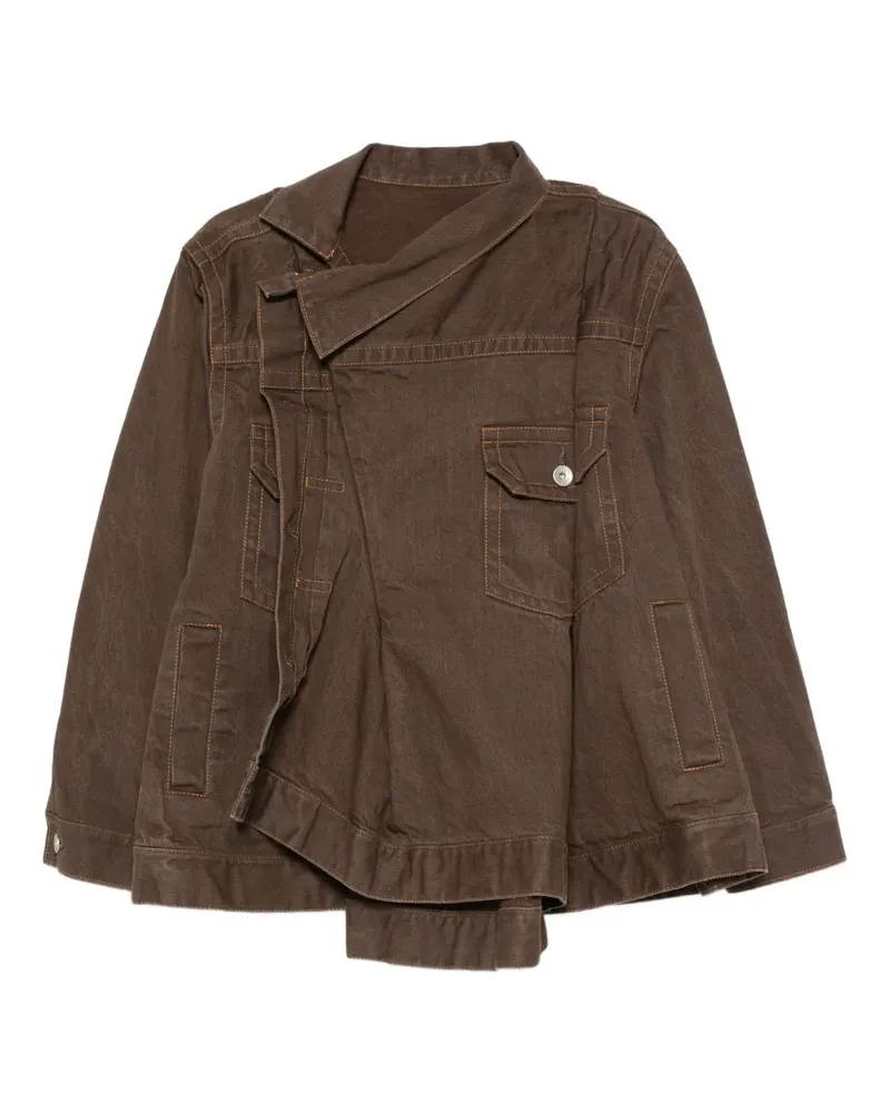 Sacai Jacke aus Baumwolle - Braun Braun