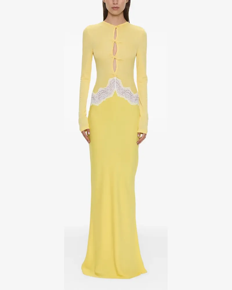 Christopher Esber open twist maxi dress - Gelb Gelb