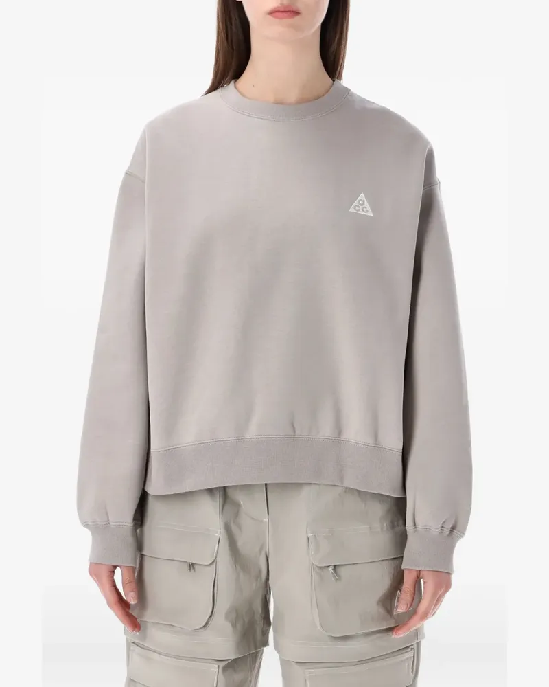 Nike Tuff Fleece Sweatshirt mit Logo - Grau Grau