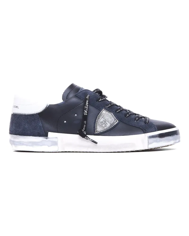 Philippe Model logo round toe sneakers - Blau Blau