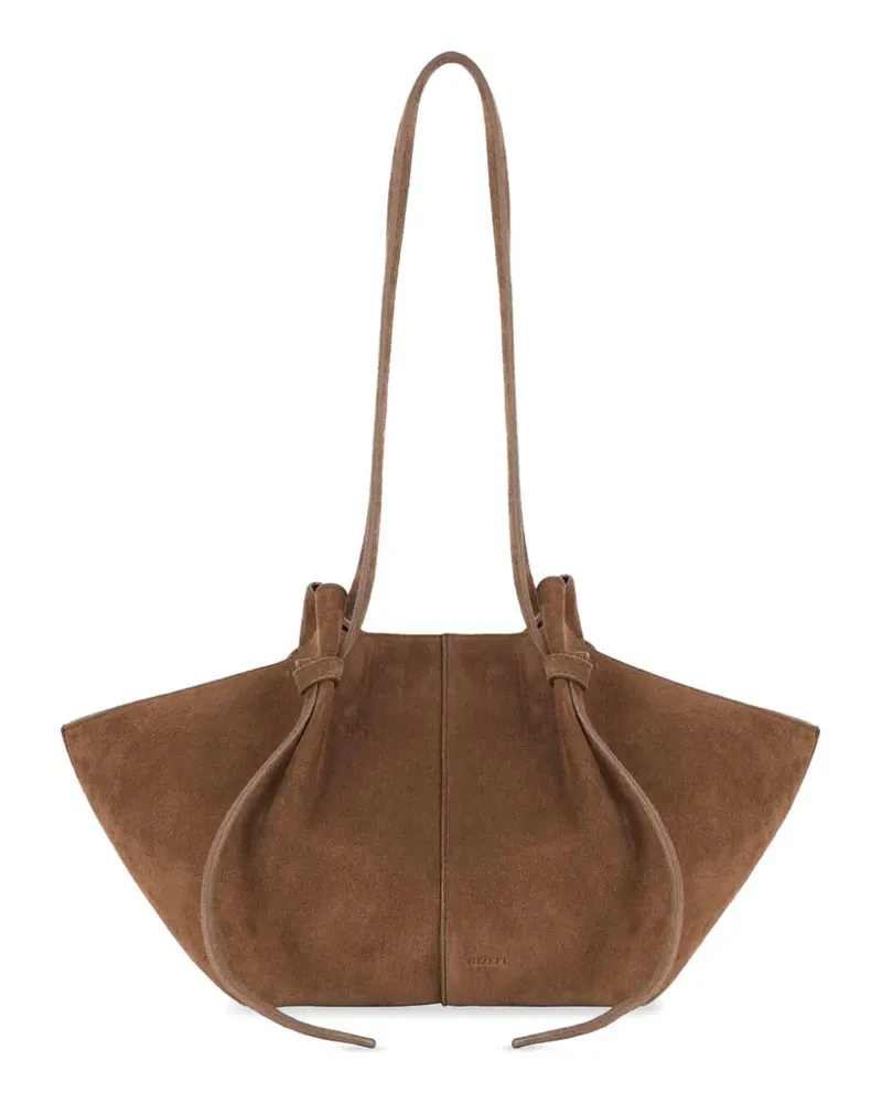 YUZEFI Mochi suede shoulder bag - Braun Braun