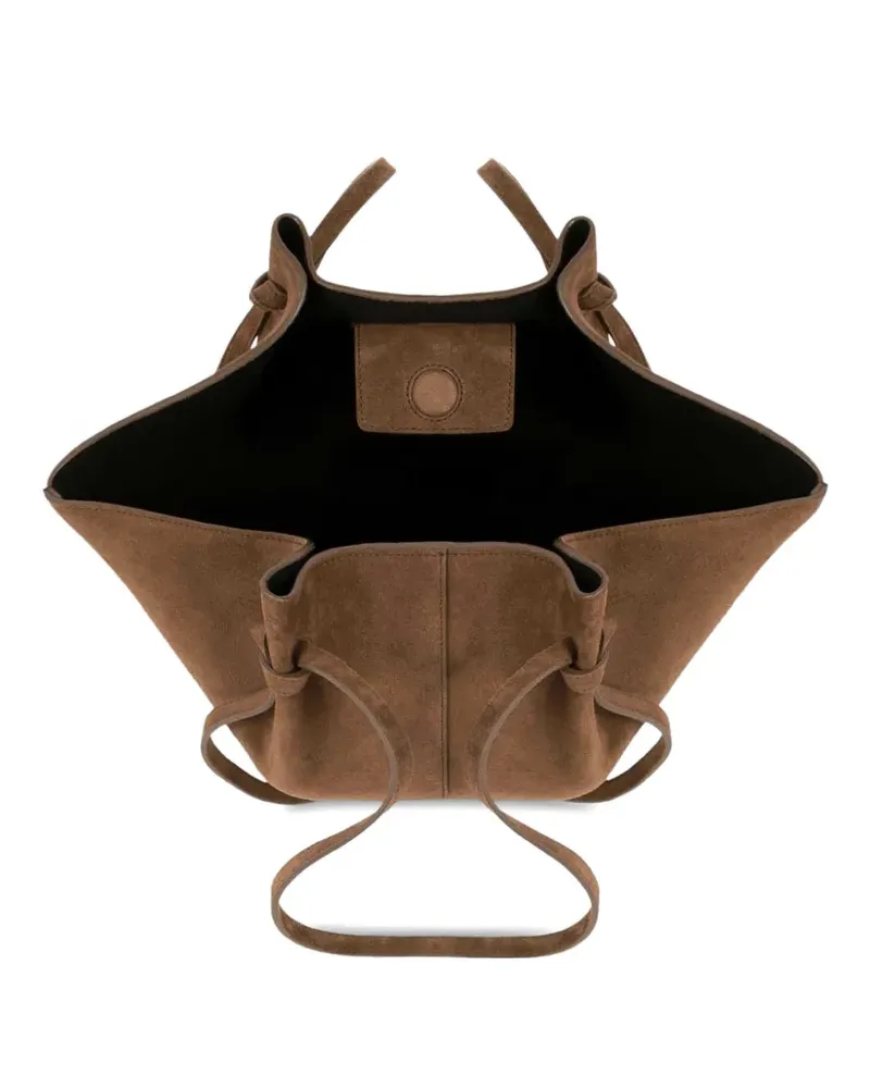 YUZEFI Mochi suede shoulder bag - Braun Braun