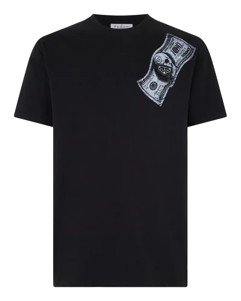 Philipp Plein T-Shirt aus Jersey mit Totenkopf - Schwarz Schwarz