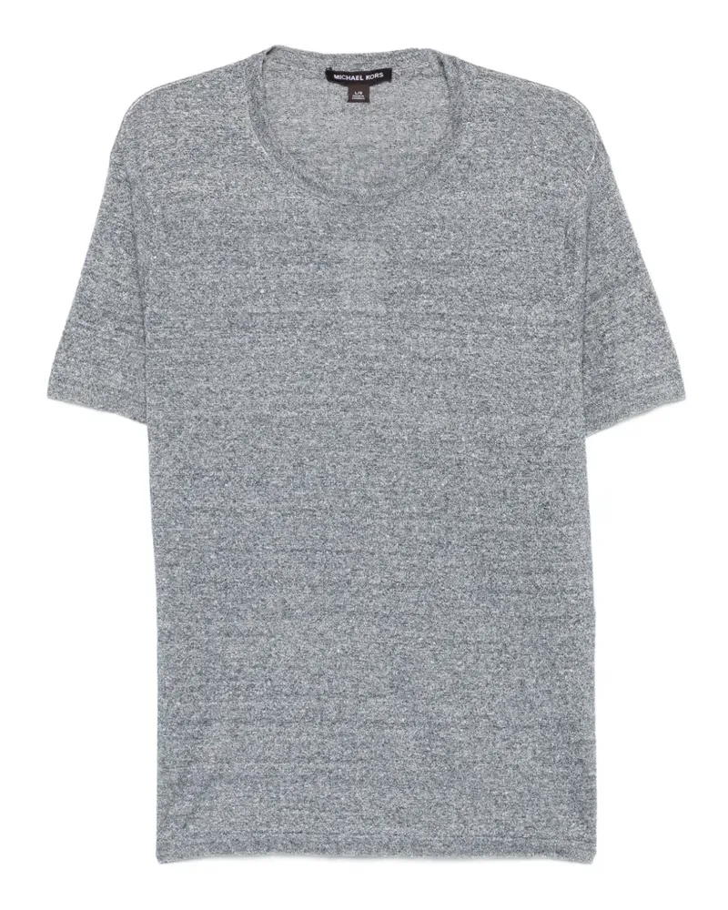 Michael Kors marl-knit T-shirt - Blau Blau