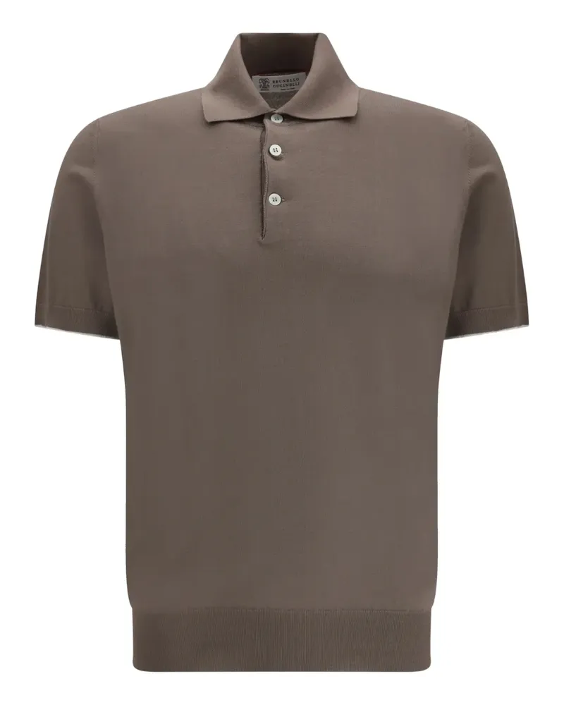 Brunello Cucinelli short-sleeve polo shirt - Braun Braun