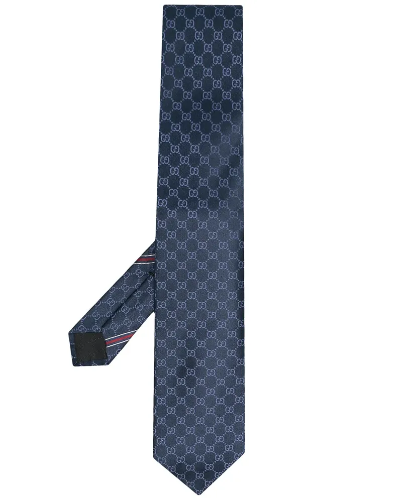 Gucci Krawatte mit GG-Motiv - Blau Blau