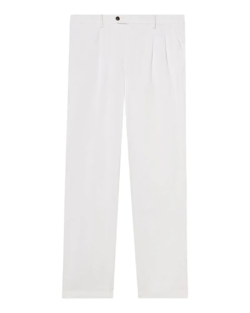 Brooks Brothers double-pleat trousers - Weiß Weiß