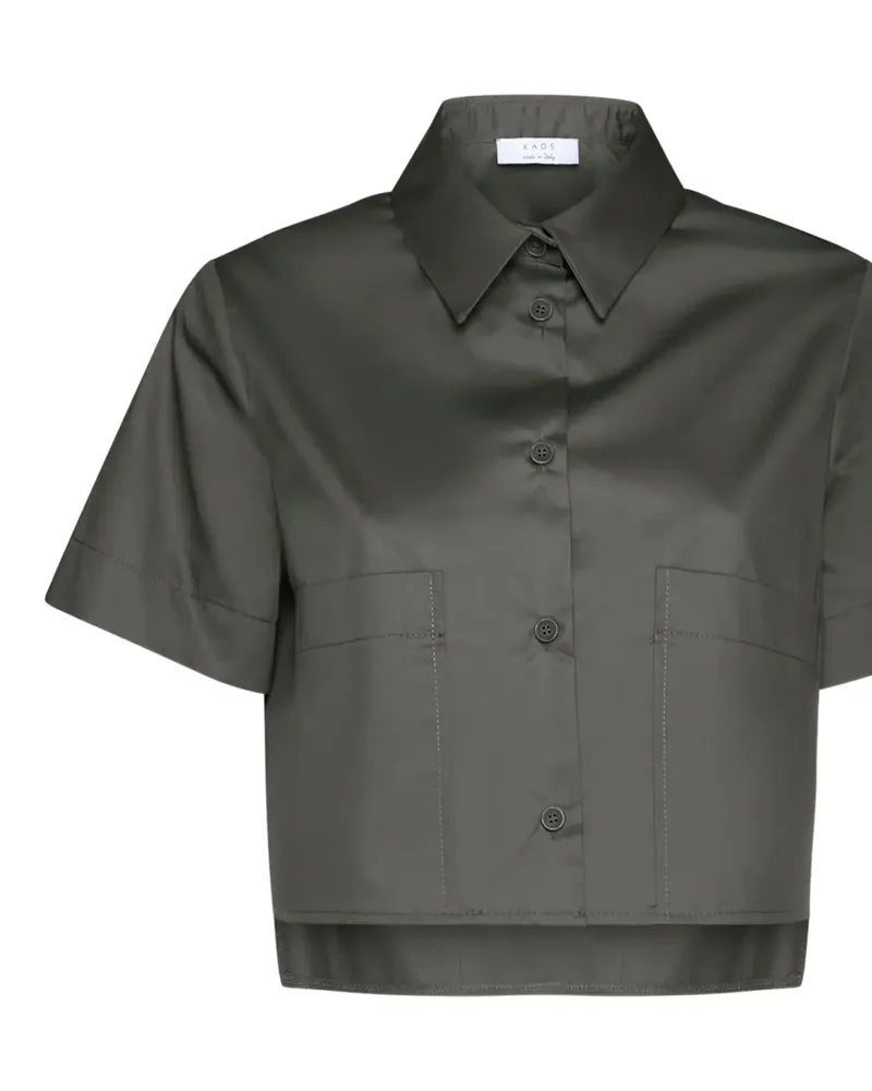 Kaos Hemd mit aufgesetzter Tasche - Grün Grün