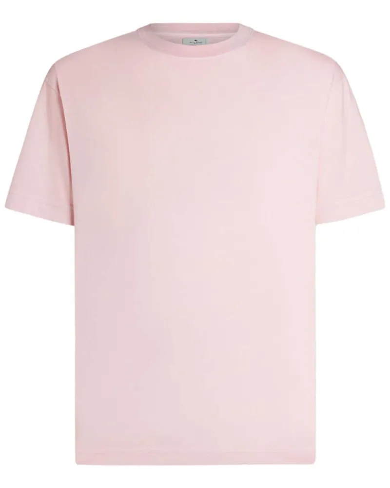 Etro T-Shirt mit Logo-Stickerei - Rosa Rosa