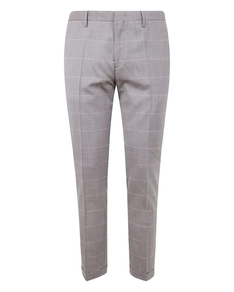 Paul Smith Hose mit Karomuster - Grau Grau
