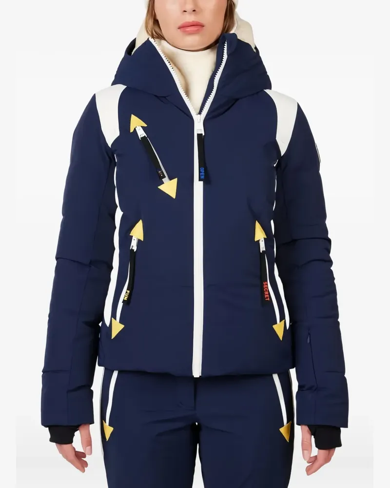 Rossignol Daunenjacke mit grafischem Print - Blau Blau