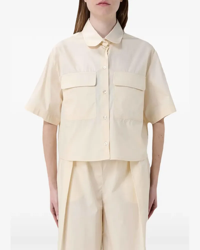 Colmar short-sleeve cotton shirt - Nude Nude