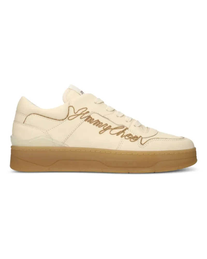 Jimmy Choo Florent Sneakers mit Logo - Nude Nude