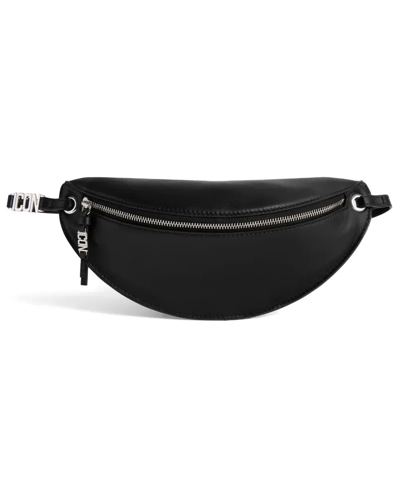 Dsquared2 Gürteltasche mit Logo-Schild - Schwarz Schwarz