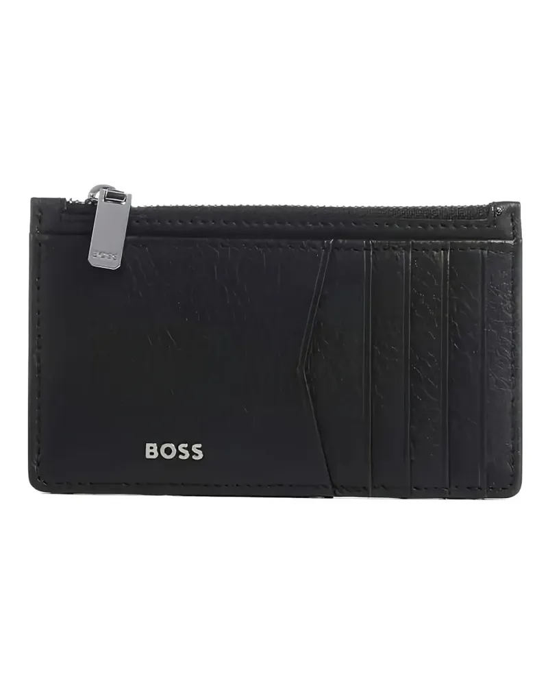 HUGO BOSS Kartenetui mit Reißverschluss - Schwarz Schwarz