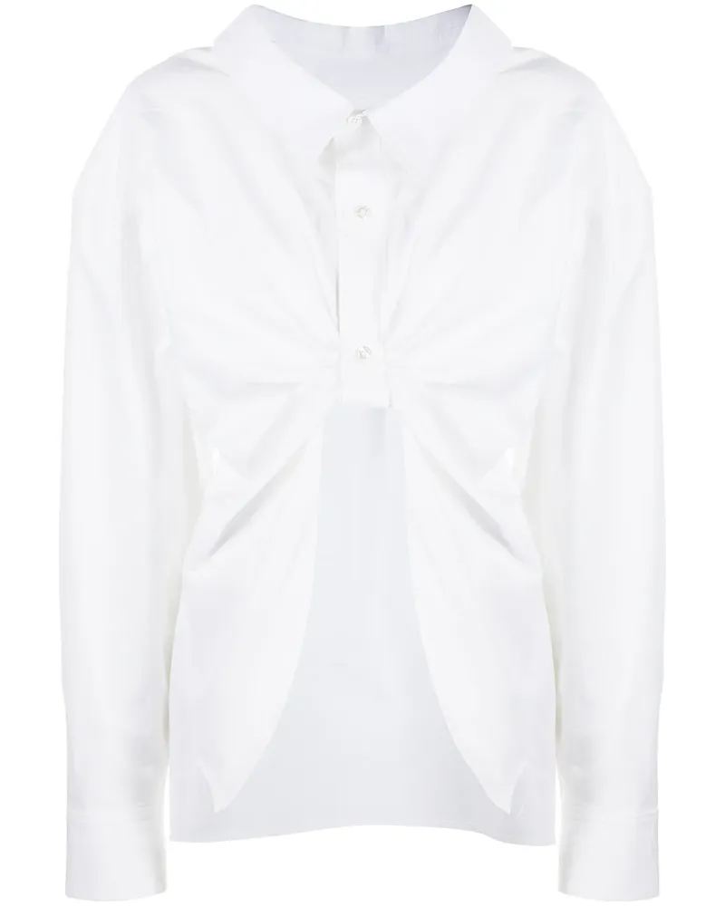 Alexander Wang Gerafftes Hemd - Weiß Weiß