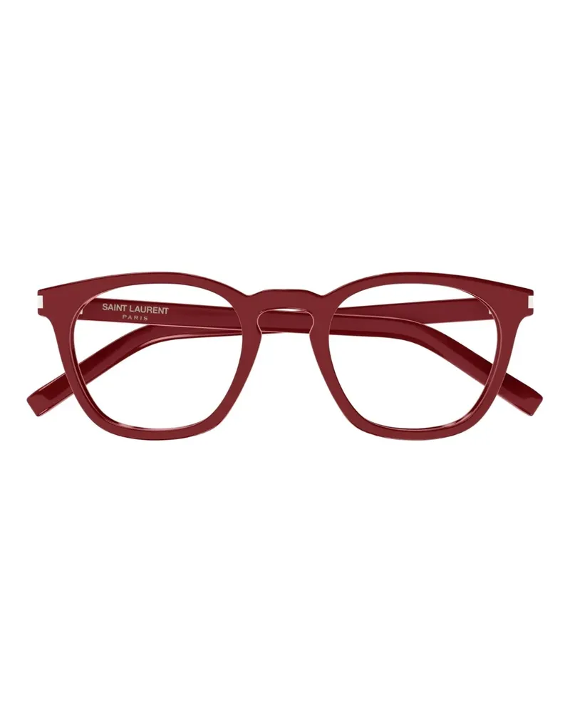 Saint Laurent Brille mit eckigem Gestell - Rot Rot