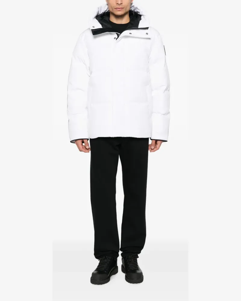 Canada Goose Mantel mit Logo-Patch - Weiß Weiß
