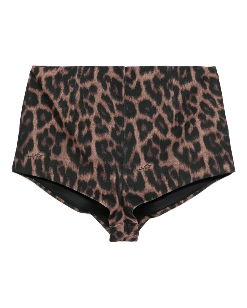 Aniye By leopard-print shorts - Braun Braun