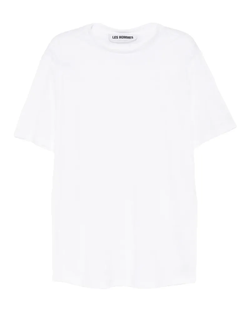 Les Hommes linen T-shirt - Weiß Weiß